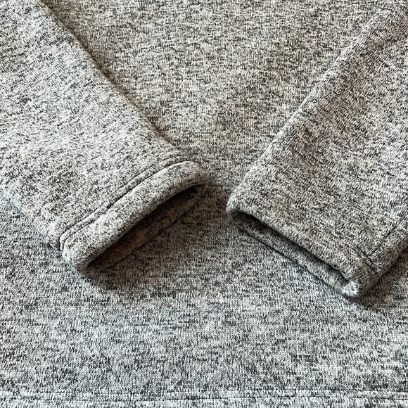 Orvis Men's Sherpa-Lined 1/4-Zip Pullover Sweater Heather Gray Size M - Picture 9 of 11